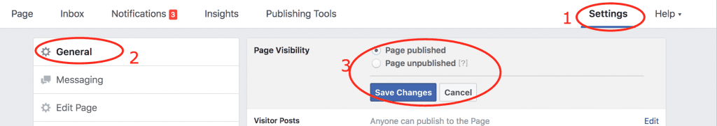 איך לפרסם את דף הפייסבוק במידה ולא רואים את הדף